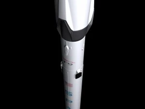 falcon 9 v12 fully reusable 3D Model