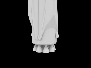 falcon 9 v12 fully reusable 3D Model