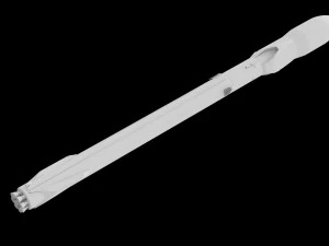 falcon 9 v12 fully reusable 3D Model