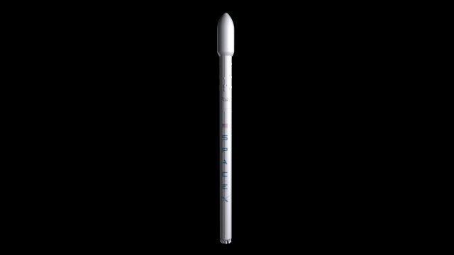 falcon 9 v12 non reusable Modelo 3D .c4d .max .obj .3ds .fbx .stl .blend 