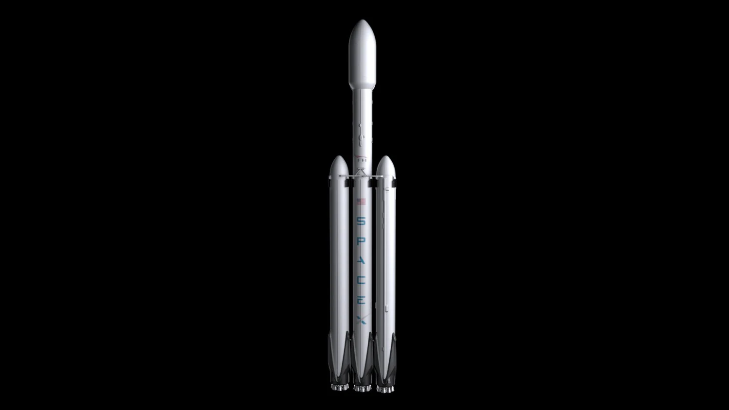 falcon heavy v12 3D Model .c4d .max .obj .3ds .fbx .stl .blend 