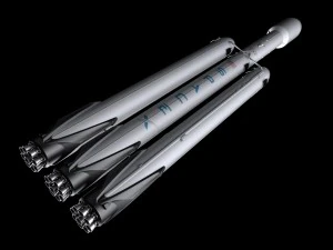 falcon heavy v12 3D Model