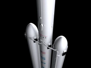 falcon heavy v12 3D Model