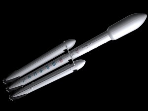 falcon heavy v12 3D Model