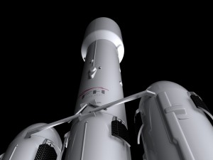 falcon heavy v12 3D Model
