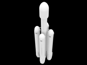 falcon super heavy v12 Modèle 3D