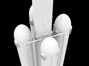 falcon super heavy v12 Modèle 3D