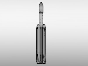 falcon super heavy v12 Modèle 3D