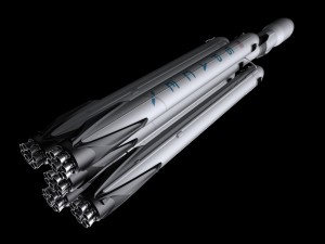falcon super heavy v12 fully reusable 3D Модель