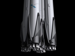 falcon super heavy v12 fully reusable 3D Модель