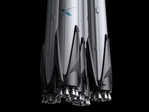 falcon super heavy v12 fully reusable 3D Model