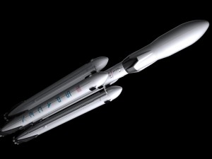 falcon super heavy v12 fully reusable 3D Модель
