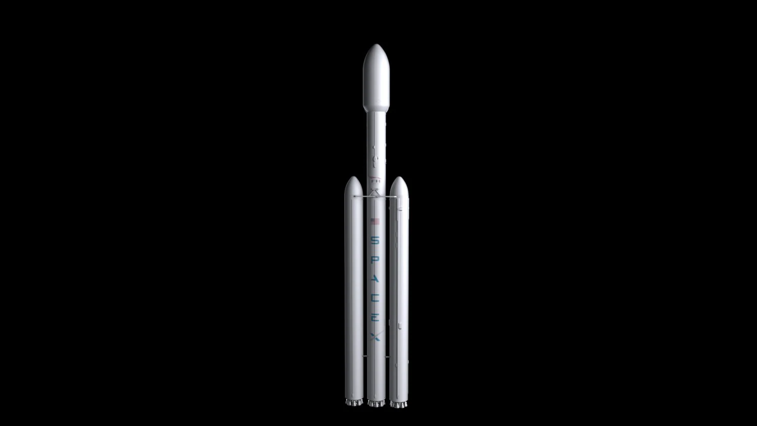 falcon heavy v12 non reusable 3D Model .c4d .max .obj .3ds .fbx .stl .blend 