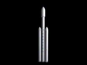 falcon heavy v12 non reusable 3D Model
