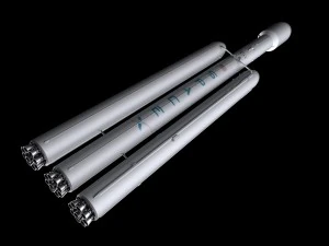 falcon heavy v12 non reusable 3D Model