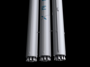 falcon heavy v12 non reusable 3D Модель