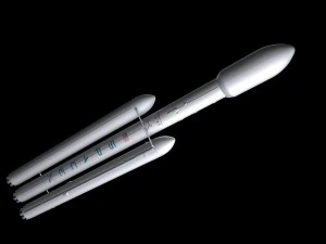 falcon heavy v12 non reusable 3D Model