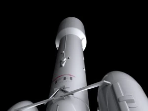 falcon heavy v12 non reusable 3D Model