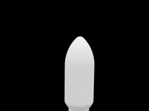 falcon heavy v12 non reusable 3D Model