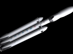 falcon heavy v12 fully reusable 3D Model