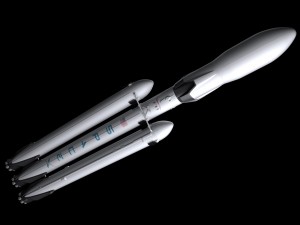 falcon heavy v12 fully reusable Modèle 3D
