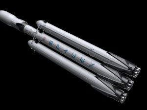 falcon heavy v12 fully reusable 3D Model