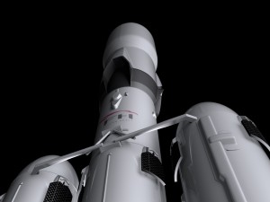falcon heavy v12 fully reusable Modèle 3D
