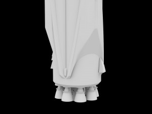 falcon heavy v12 fully reusable Modèle 3D