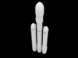 falcon heavy v12 fully reusable 3D Model