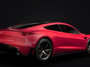 tesla roadster 2020 3D Модель