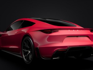 tesla roadster 2020 3D Модель