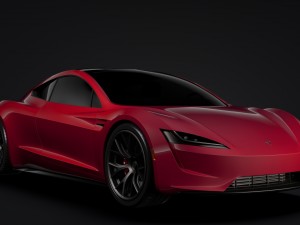tesla roadster 2020 3D Модель