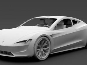 tesla roadster 2020 3D Модель