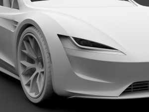 tesla roadster 2020 3D Модель