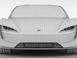 tesla roadster 2020 3D Модель