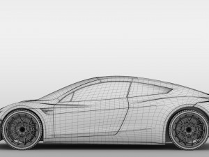 tesla roadster 2020 3D Модель