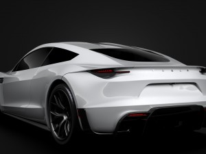 tesla coupe 2020 3D Model