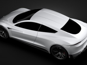 tesla coupe 2020 3D Model