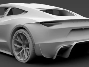 tesla coupe 2020 3D Model