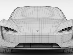 tesla coupe 2020 3D Model