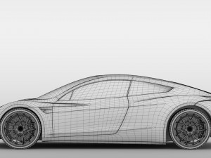 tesla coupe 2020 3D Model