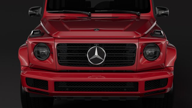 mercedes benz g 500 night packet w464 2018 3D 모델 .c4d .max .obj .3ds .fbx .stl .blend 