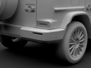mercedes benz g 500 night packet w464 2018 3D Model