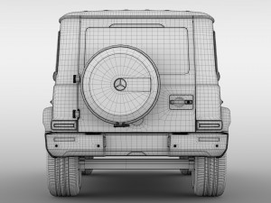 mercedes benz g 500 night packet w464 2018 3D 모델