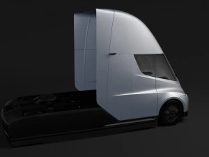 tesla semi 2axis 2018 3D Model