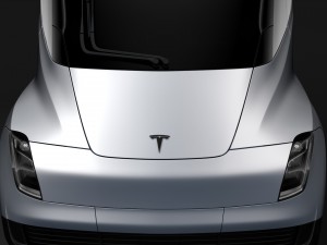 tesla semi 2axis 2018 3D मॉडल