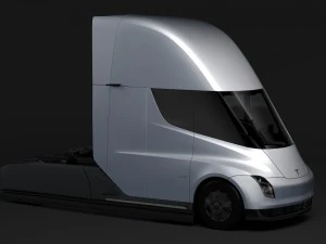 tesla semi 2-osiowa 2018 Model 3D