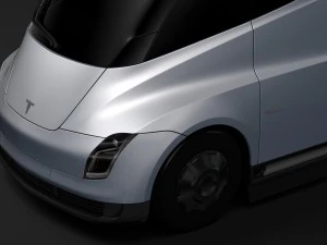 tesla semi 2-osiowa 2018 Model 3D