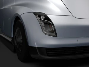 tesla semi 2-osiowa 2018 Model 3D