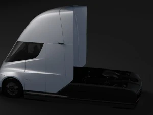 tesla semi 2-osiowa 2018 Model 3D